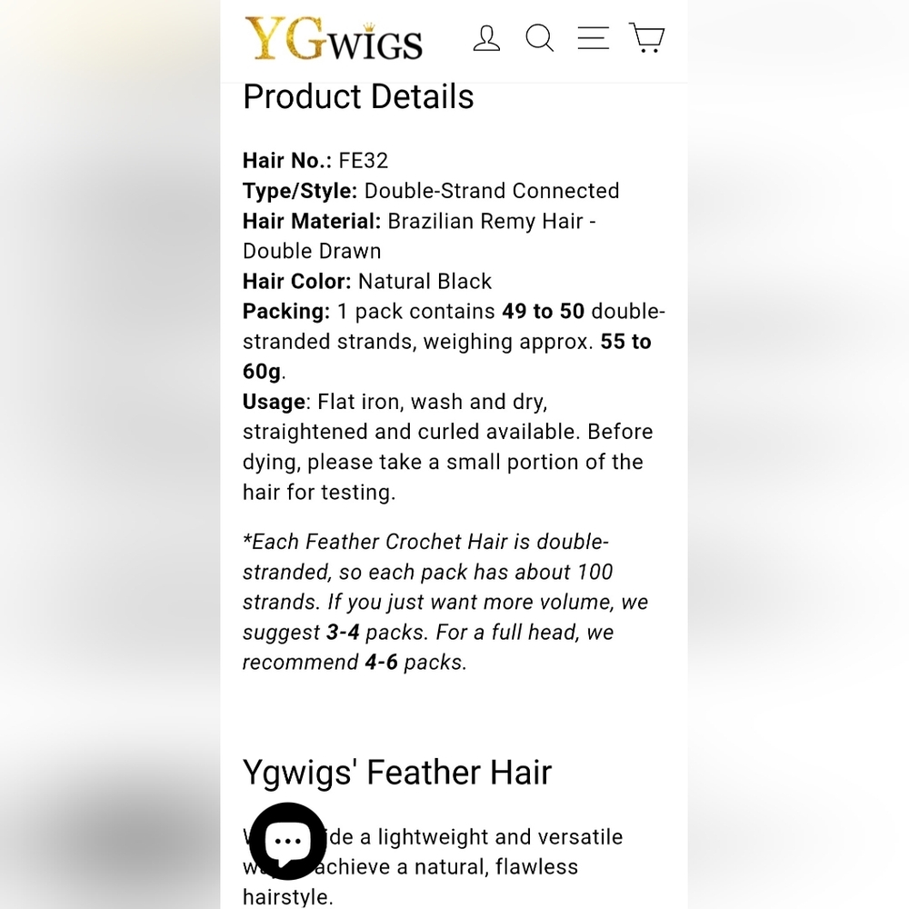 Water Deep Wave Feather Crochet Hair Extension Human Hair - Naturap Black 1B - Picture 4 of 8